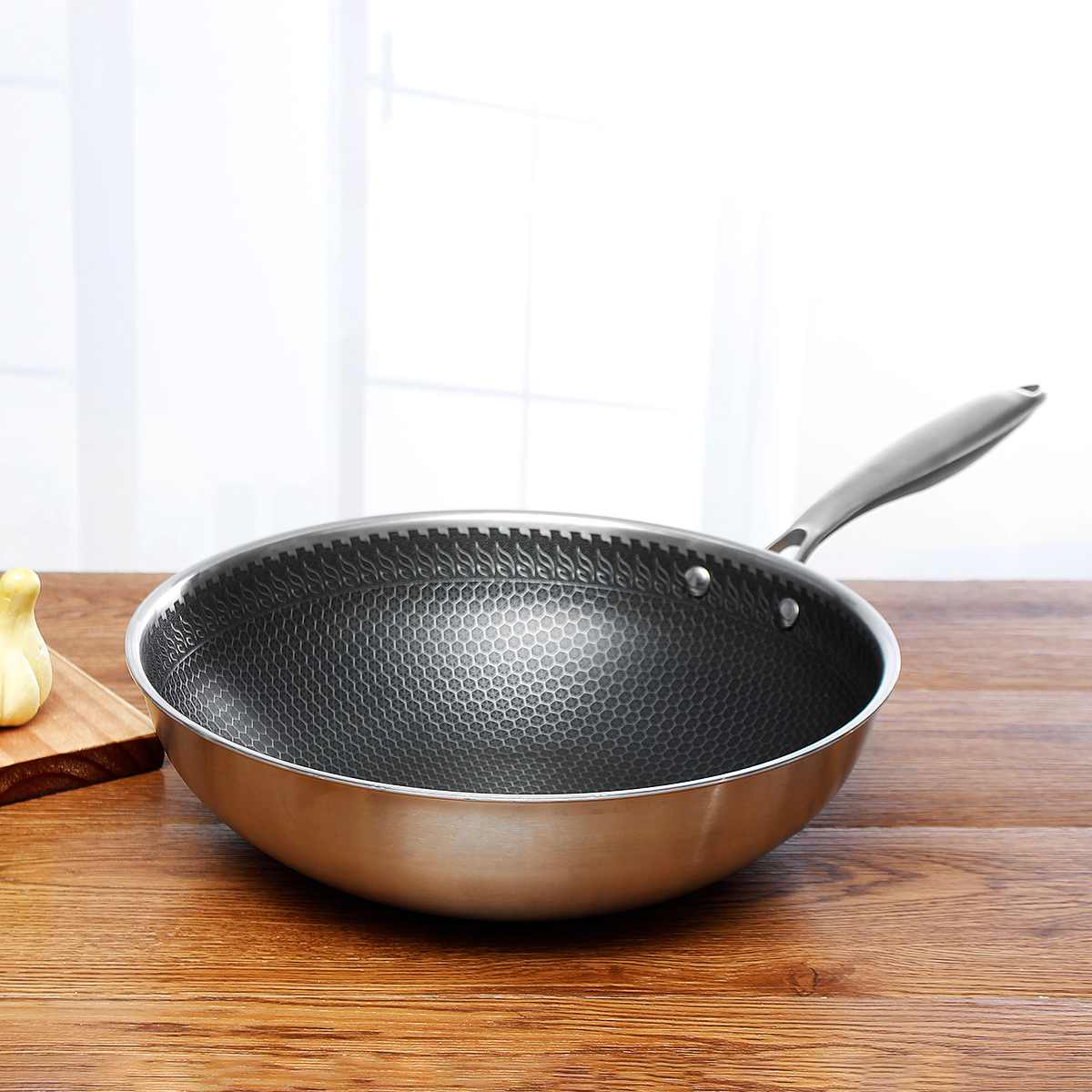 Köksstekpanna Rostfri Non-Stick Design 0