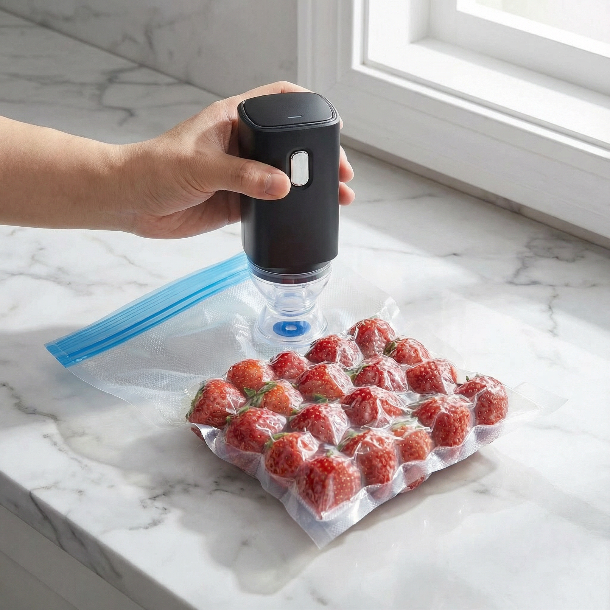 Köksvakuumpump Kompakt För Förvaring och Fräschör 1