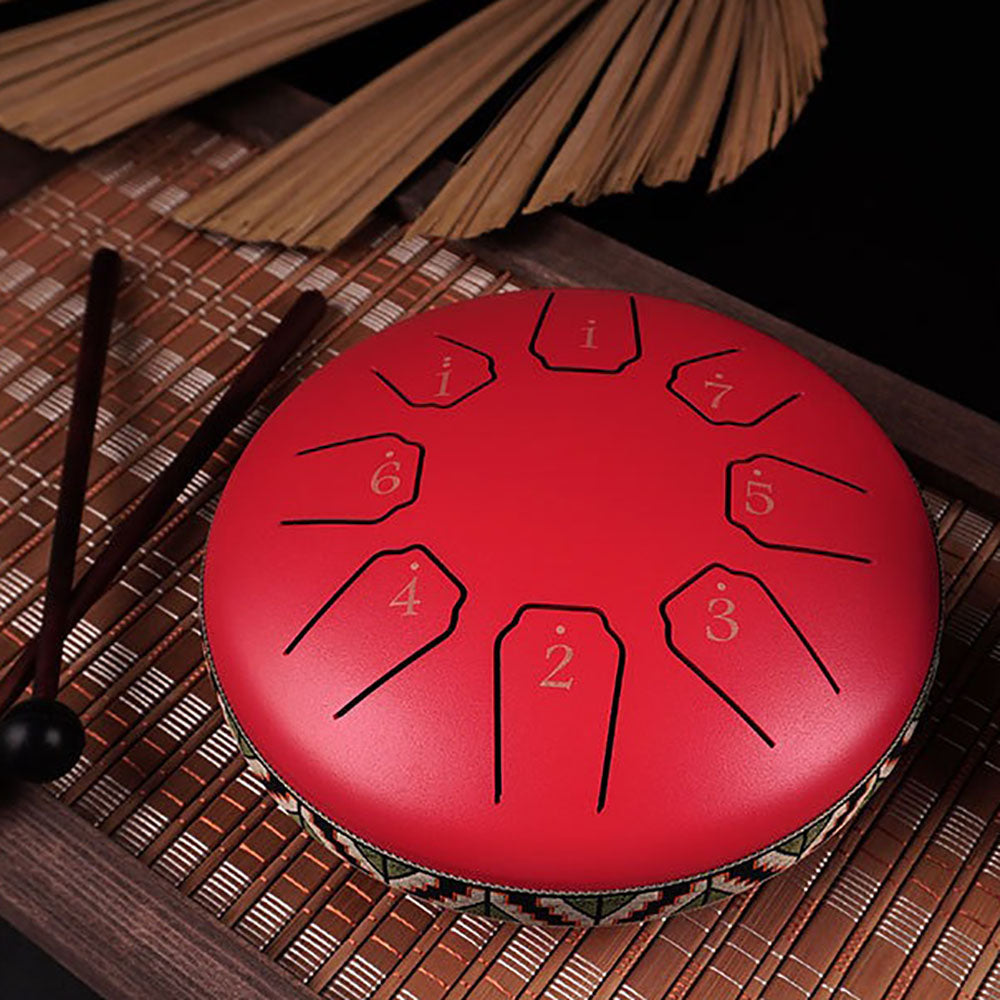 Kompakt Tongue Drum för Meditation och Musikterapi 10