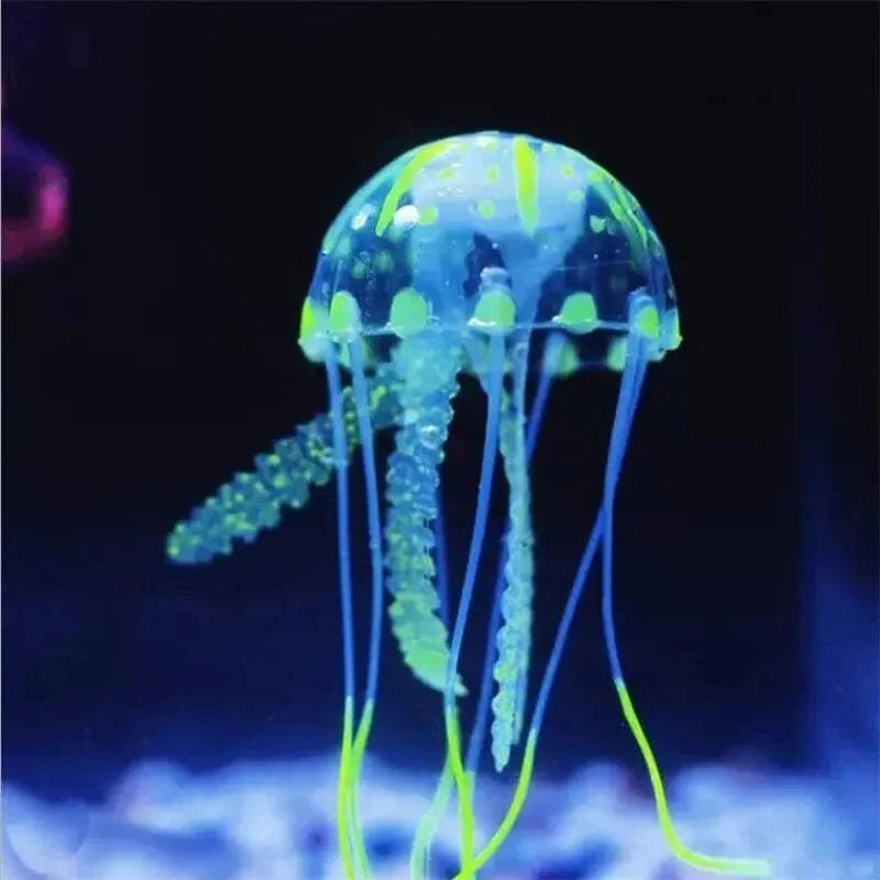 Konstgjord Manet för Akvariedekoration Fluorescerande Design 4