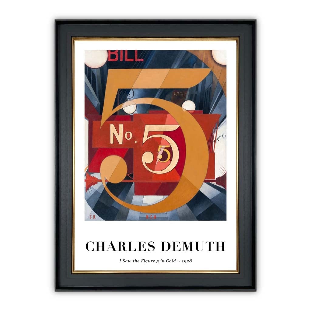 Konsttryck av Charles Demuth - Figur 5 Digitalt Designad för Hem och Kontor 0