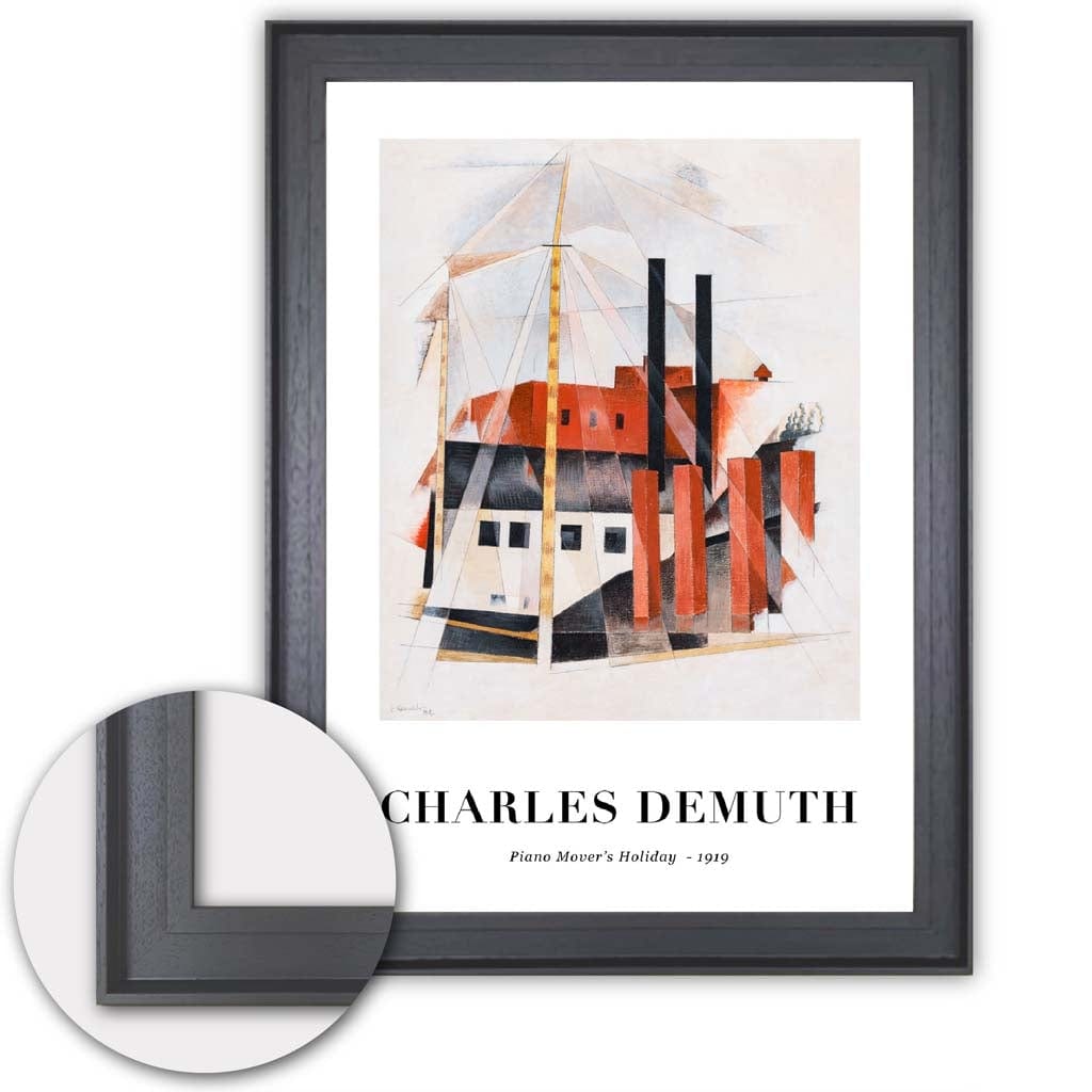 Konsttryck av Charles Demuth - Piano Transporter Semester Digitalt Omarbetat 4