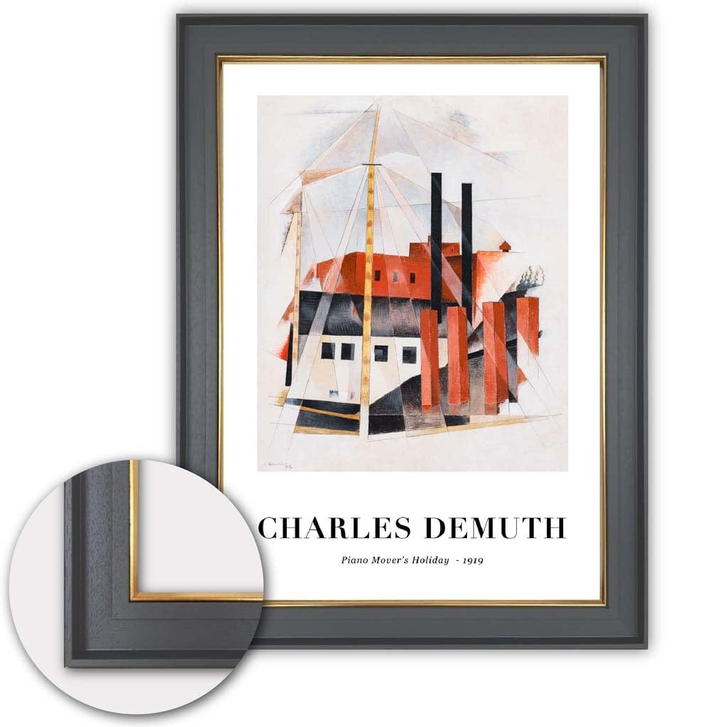 Konsttryck av Charles Demuth - Piano Transporter Semester Digitalt Omarbetat 6