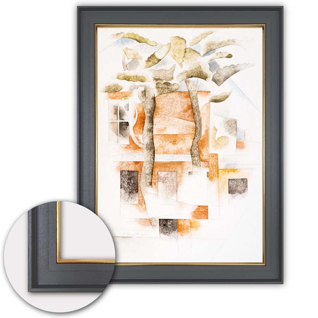 Konsttryck av Hus Genom Träd - Charles Demuth 6