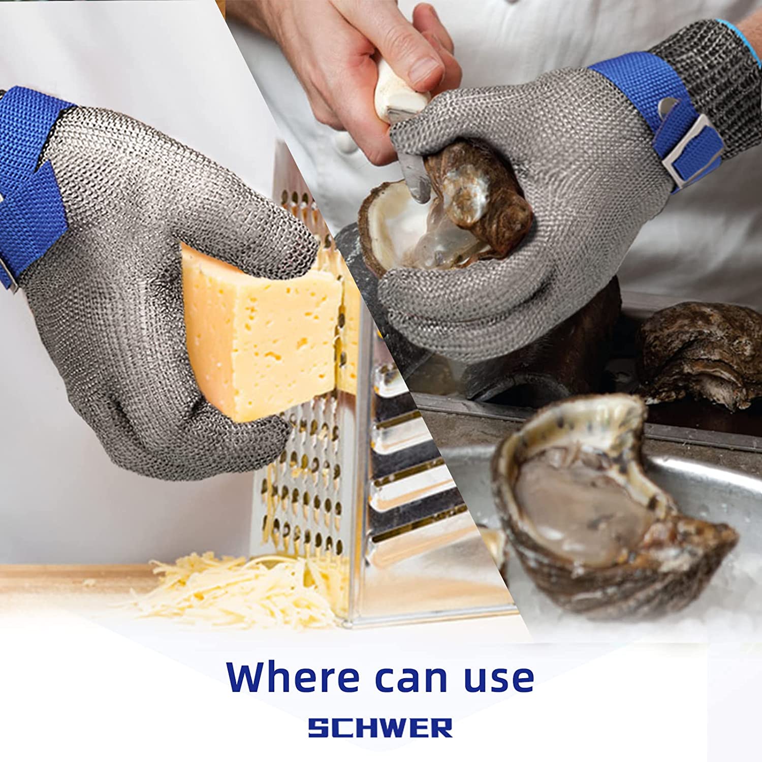 Kraftiga Handskar för Kockar och Industriarbetare Med Justerbar Manschett 4