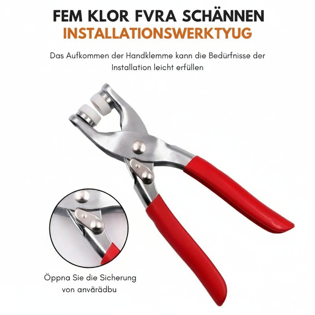 Kreativt Tryckknappsset med Tång för Hantverksprojekt 1