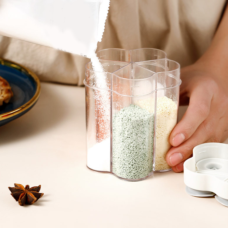 Kryddburk Fem Fack Transparent Design För Enkel Förvaring 7
