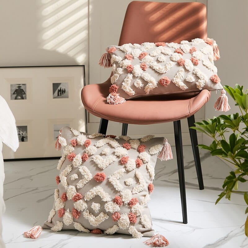 Kuddfodral 45x45 Etniska Motiv Handgjord För Heminredning 2