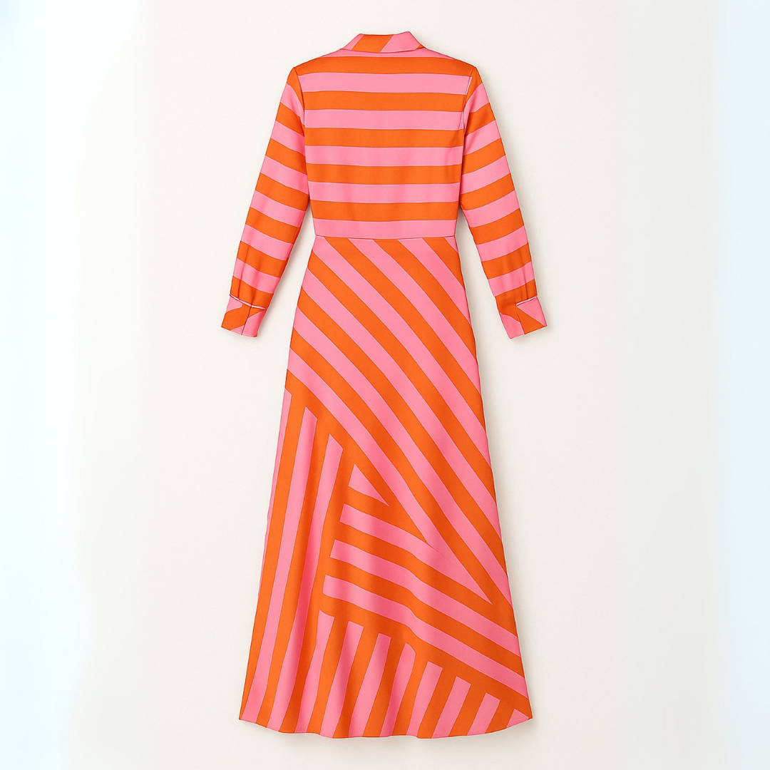 Kvinna Klänning Cache-Cœur Mönstrad 4