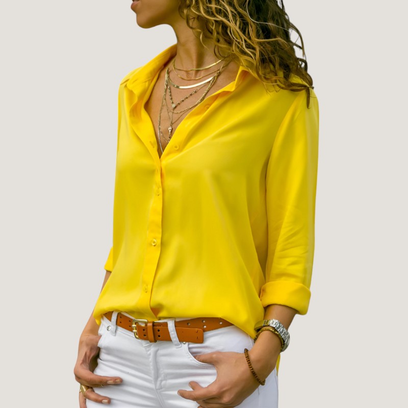 Kvinno Blus Chic och Tidlös 1