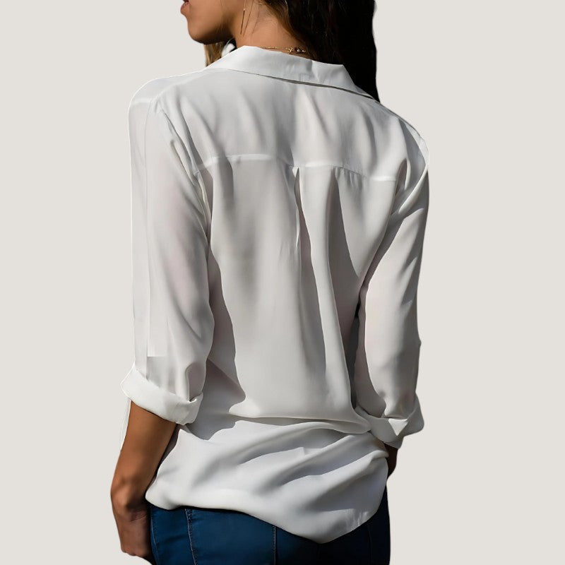 Kvinno Blus Chic och Tidlös 6