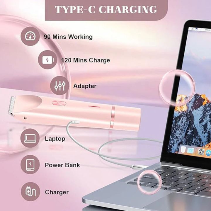 Kvinnors 2-i-1 Trimmer för Ansikte och Kropp 7