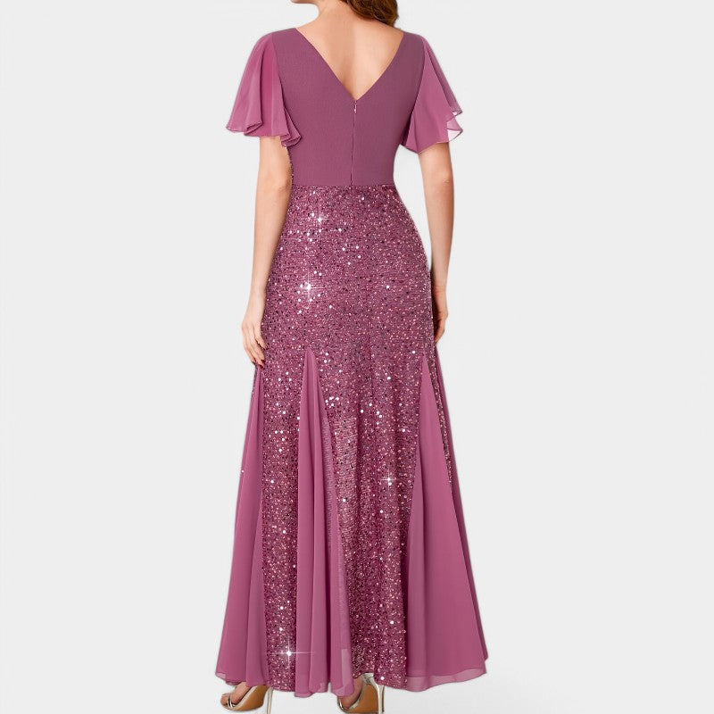 Kvinnors Aftonklänning Hjärtformad Urringning Polyester 2