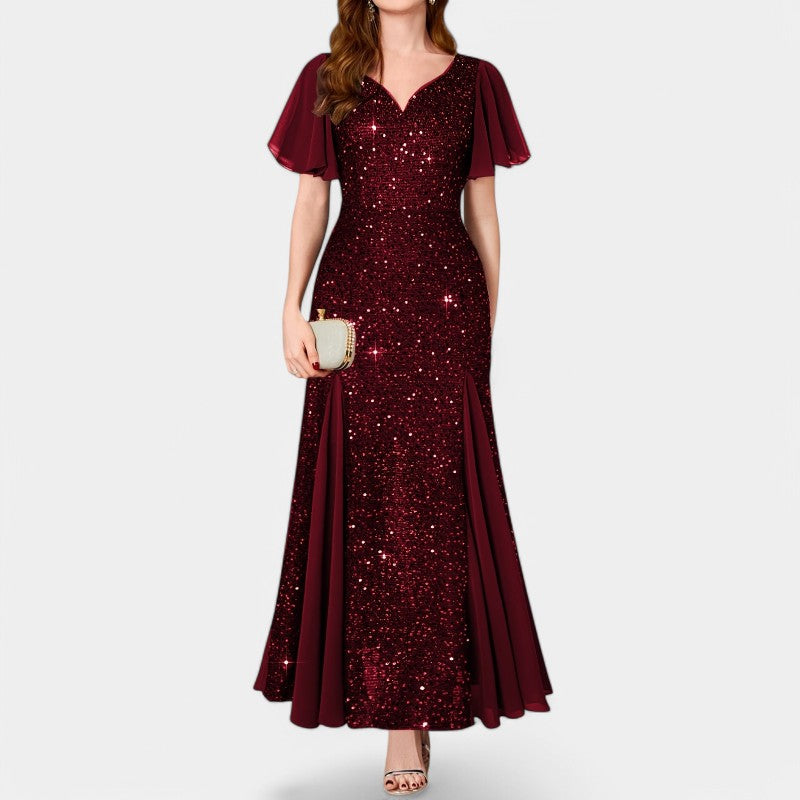 Kvinnors Aftonklänning Hjärtformad Urringning Polyester 5