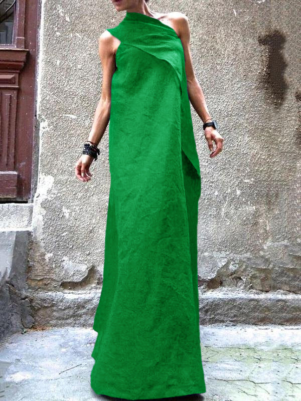 Kvinnors Ärmlös Klänning Lätt och Luftig 6