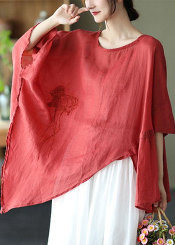 Kvinnors Asymmetrisk Design Sommarblus 1