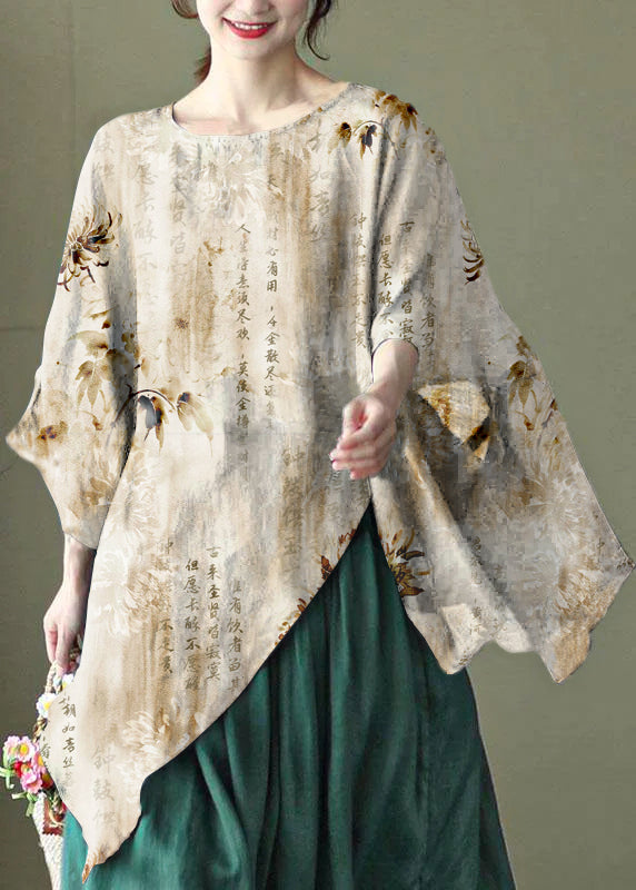 Kvinnors Asymmetrisk Design Sommarblus 6