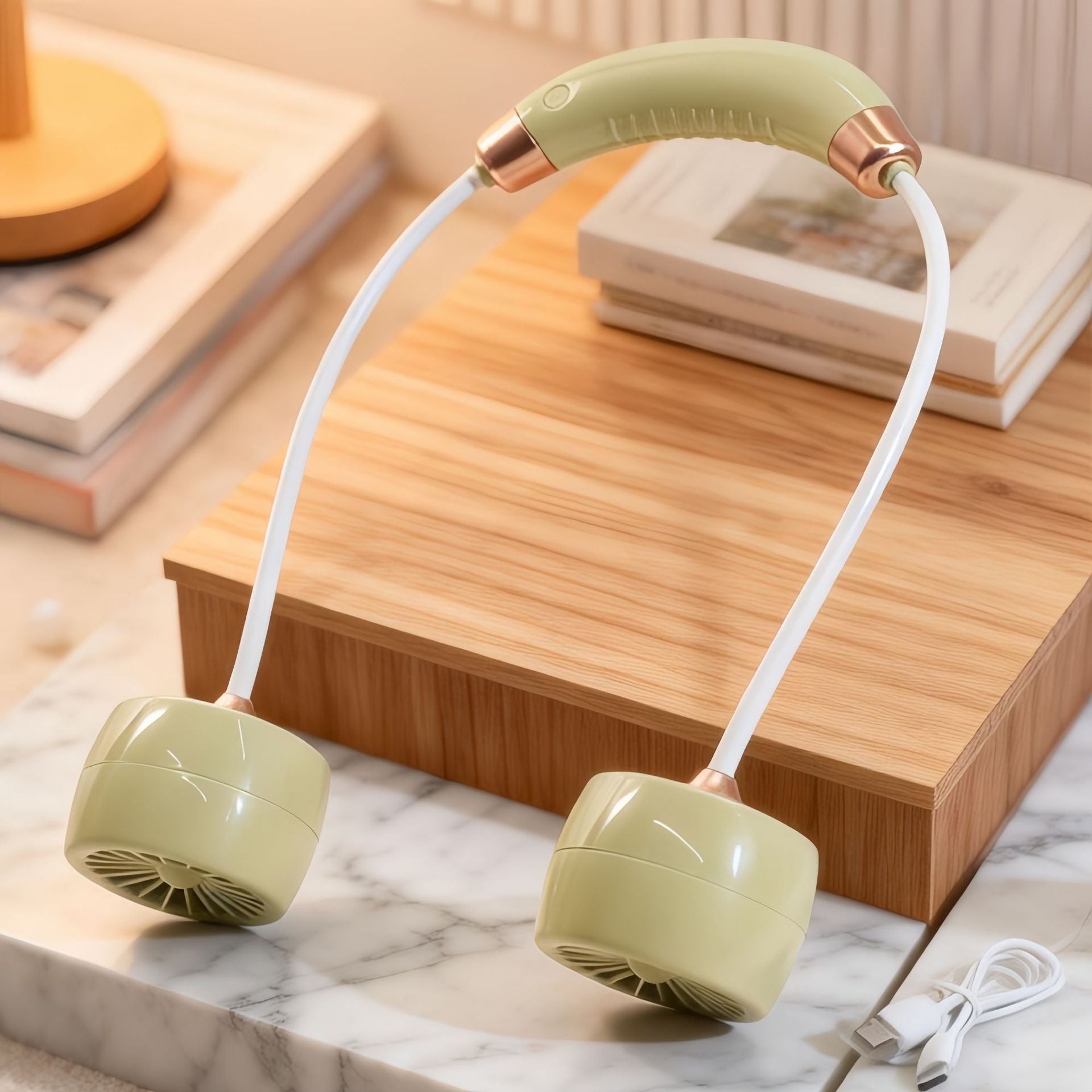 Kvinnors Bärbar Halsfläkt Flexibel Design 6