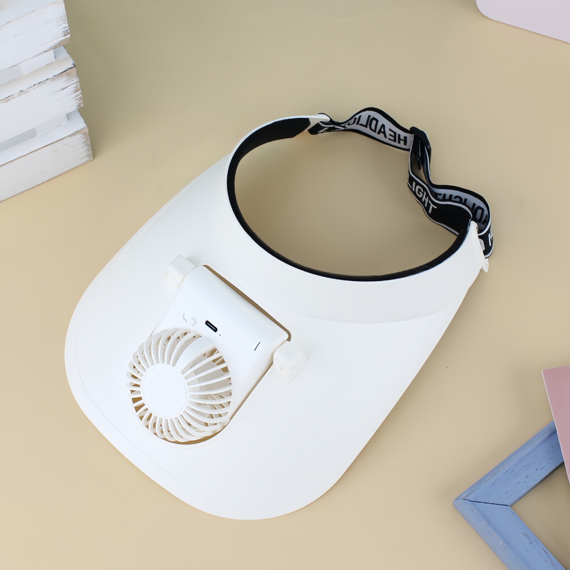 Kvinnors Bärbar Halsfläkt Trådlös Ergonomisk Design 0