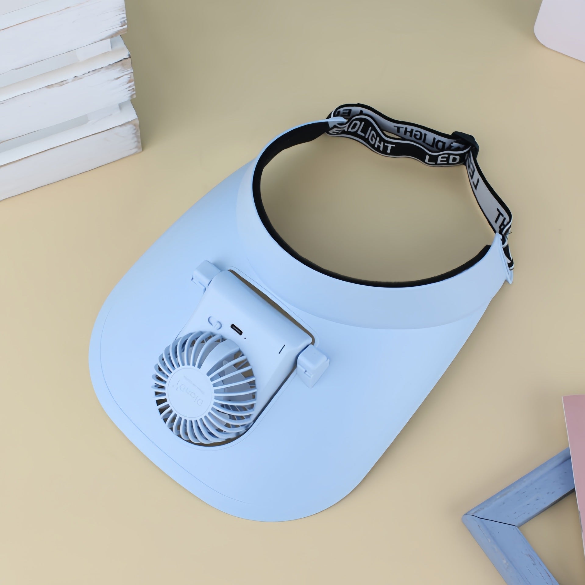 Kvinnors Bärbar Halsfläkt Trådlös Ergonomisk Design 9