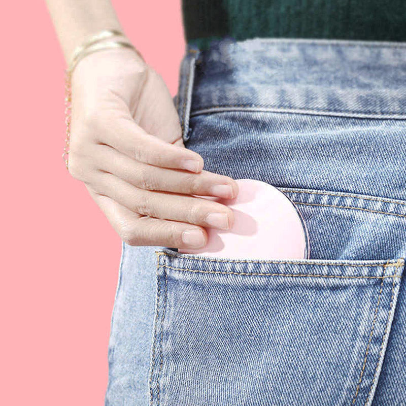 Kvinnors Bärbar Sminkspegel Med Belysning Kompakt Design 6