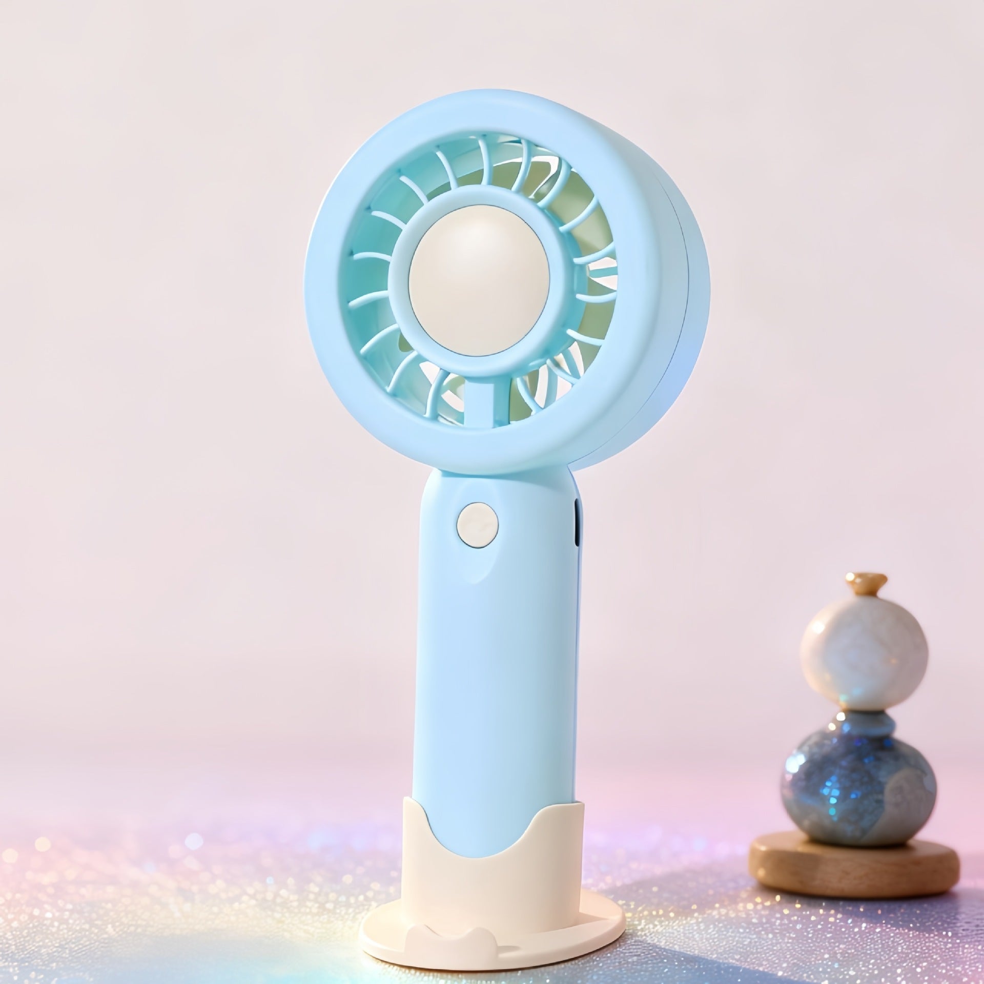 Kvinnors Bärbar USB-Fläkt Kompakt Design 2