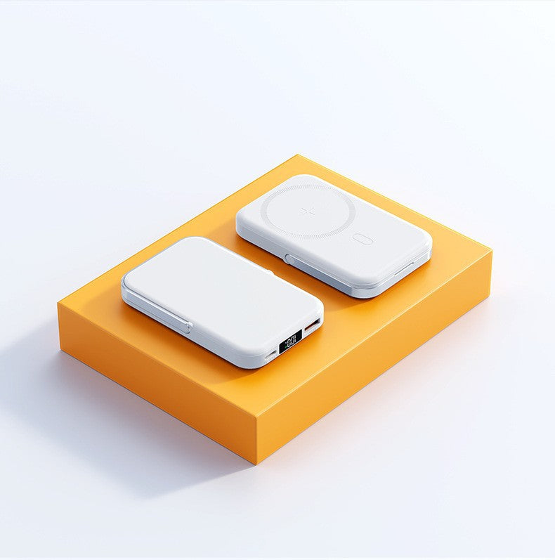 Kvinnors Bärbara Trådlösa Powerbank med Magnetisk Funktion och Digital Display 1
