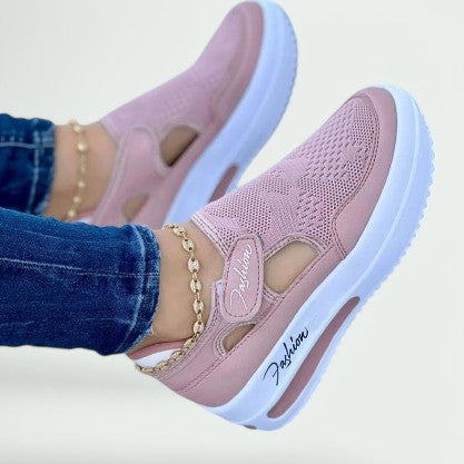 Kvinnors Bekväma Skor Justerbar Stängning Andningsbart Material 1