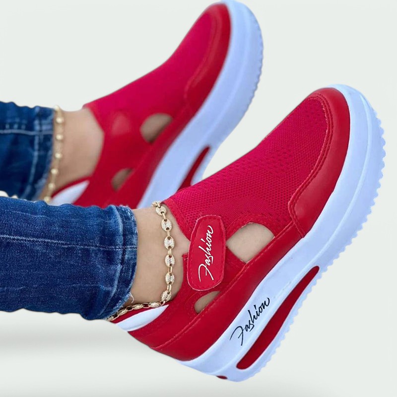 Kvinnors Bekväma Skor Justerbar Stängning Andningsbart Material 3