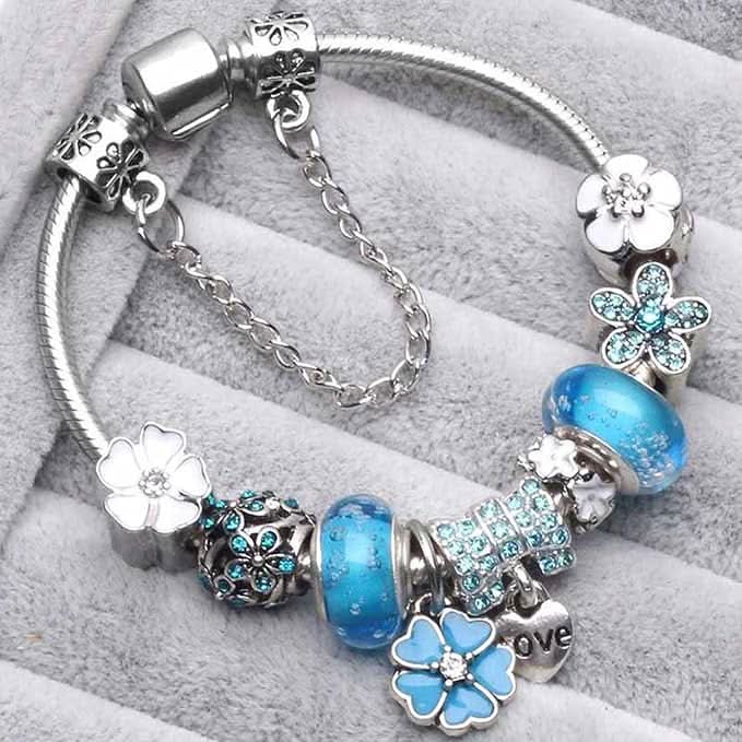 Kvinnors Berlockarmband Blommig Design 2