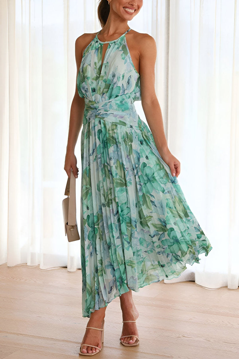 Kvinnors Blommig Klänning Charmig Design Polyester 2