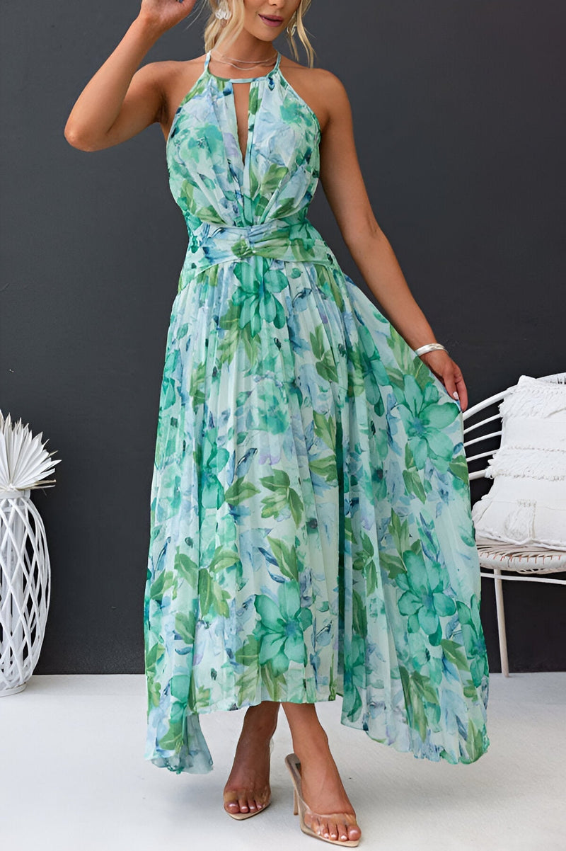 Kvinnors Blommig Klänning Charmig Design Polyester 6