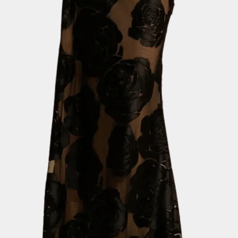 Kvinnors Blommig Klänning Med Graciös Design 2