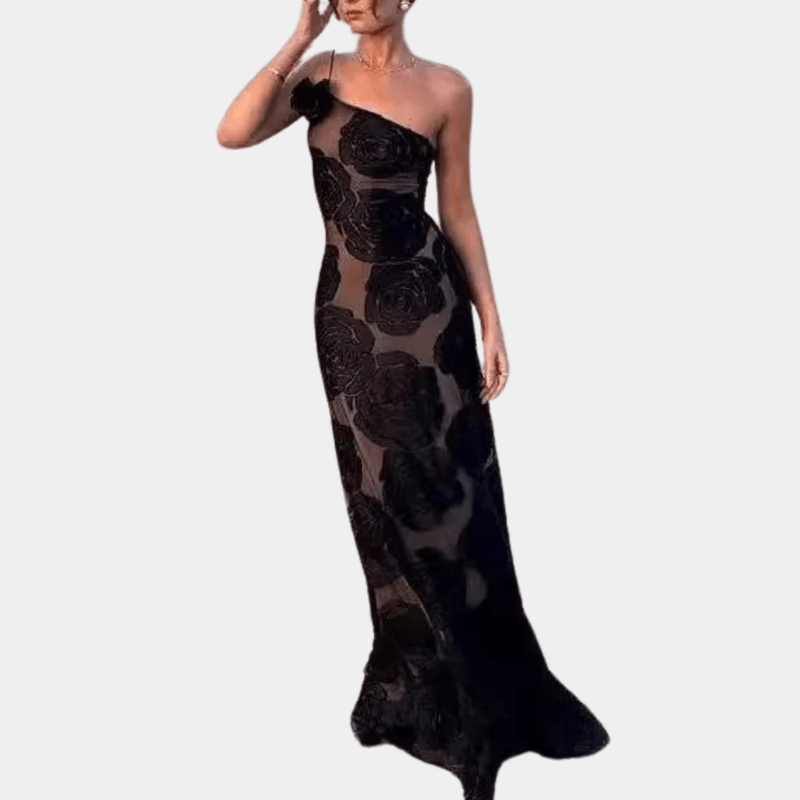 Kvinnors Blommig Klänning Med Graciös Design 4