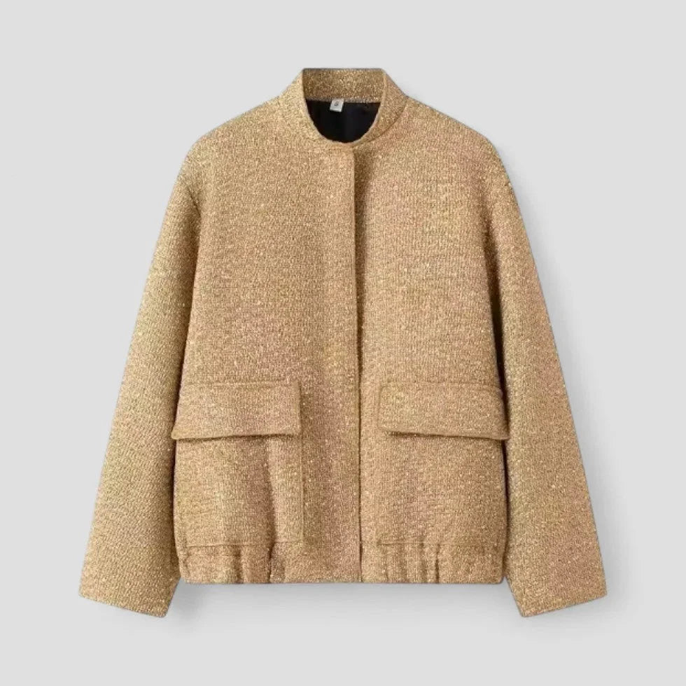 Kvinnors Bomberjacka med Paljetter 1