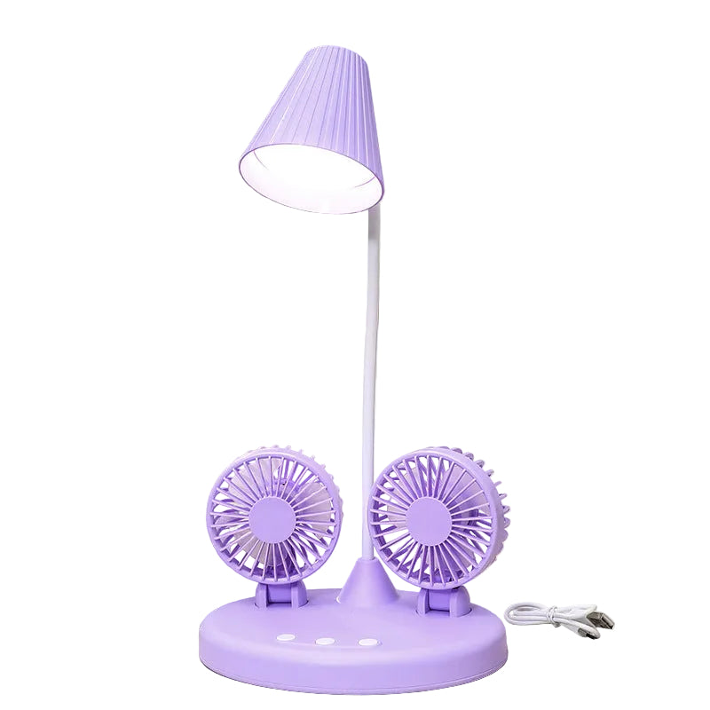 Kvinnors Bordsfläkt Multifunktionell med LED-belysning 0