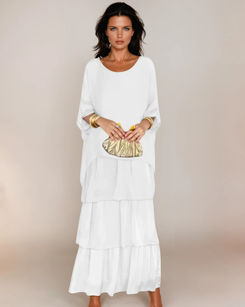 Kvinnors Casual Klänning Elegant Design Mjuk Tygblandning 1