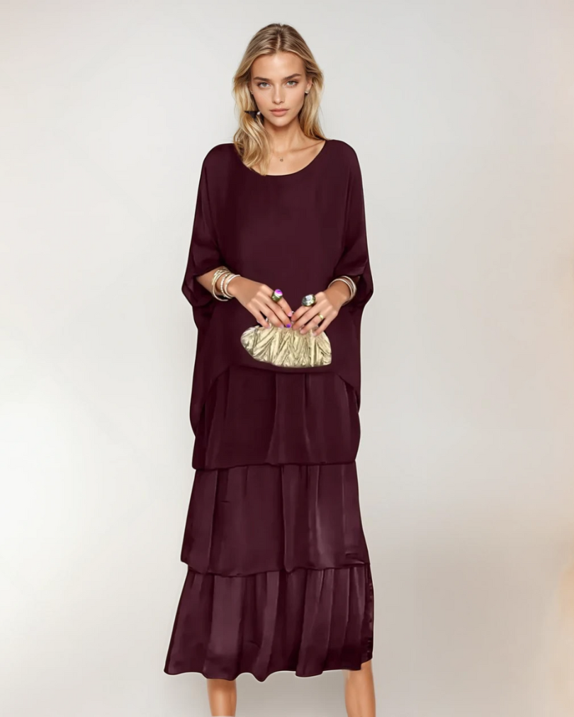 Kvinnors Casual Klänning Elegant Design Mjuk Tygblandning 2