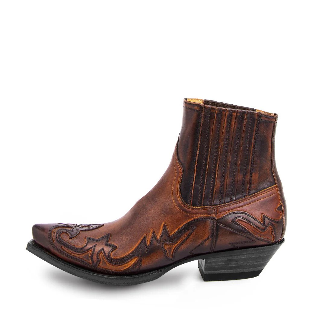 Kvinnors Cowboystövlar Broderad Västerländsk Stil 1