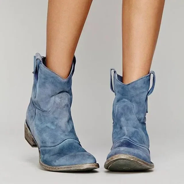 Kvinnors Cowboystövlar Klassisk Stil 2