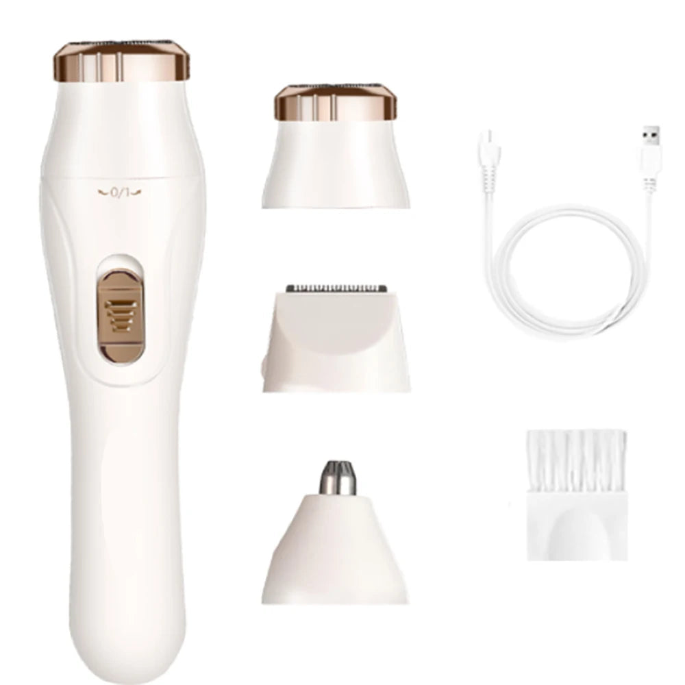 Kvinnors Elektrisk Rakapparat För Ansikte Och Kropp Portabel Design 9