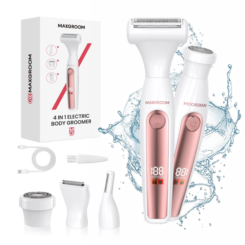 Kvinnors Elektrisk Trimmer Kit Multifunktionell Vattentålig 6