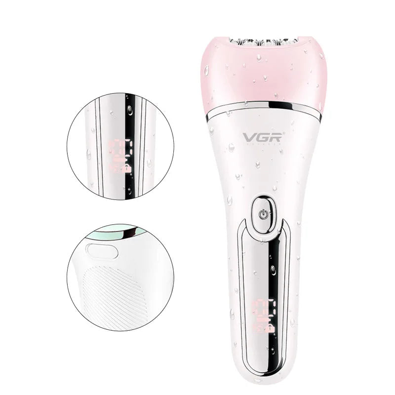 Kvinnors Elektriska Epilator Multifunktionell Design Vattentålig 1