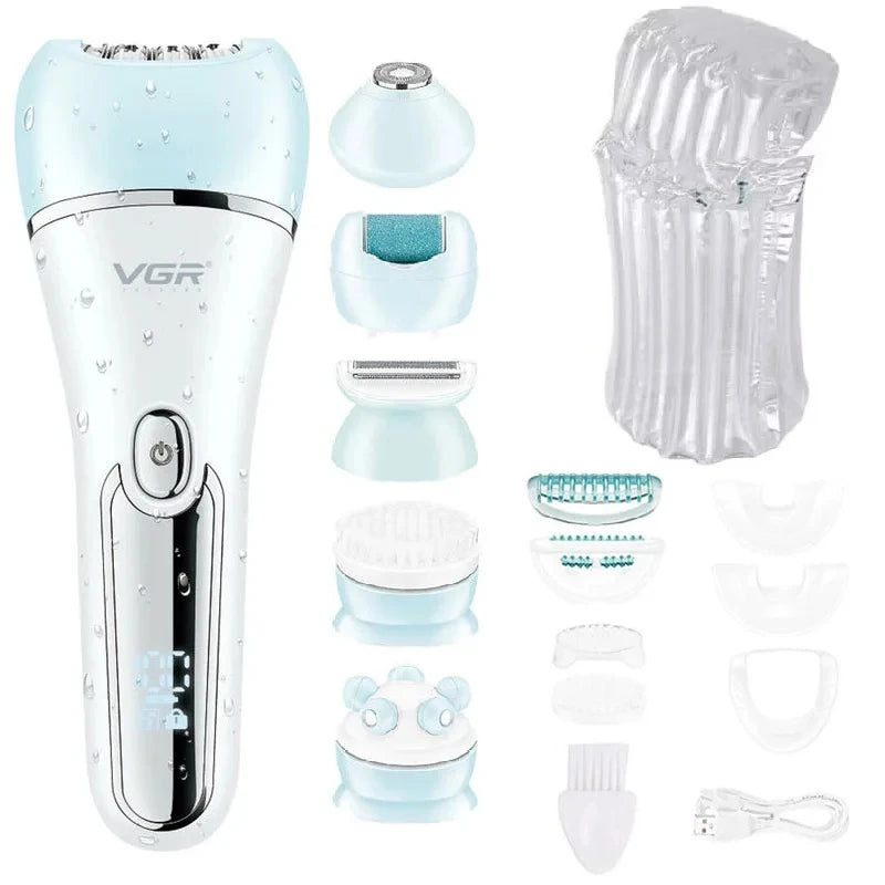 Kvinnors Elektriska Epilator Multifunktionell Design Vattentålig 9