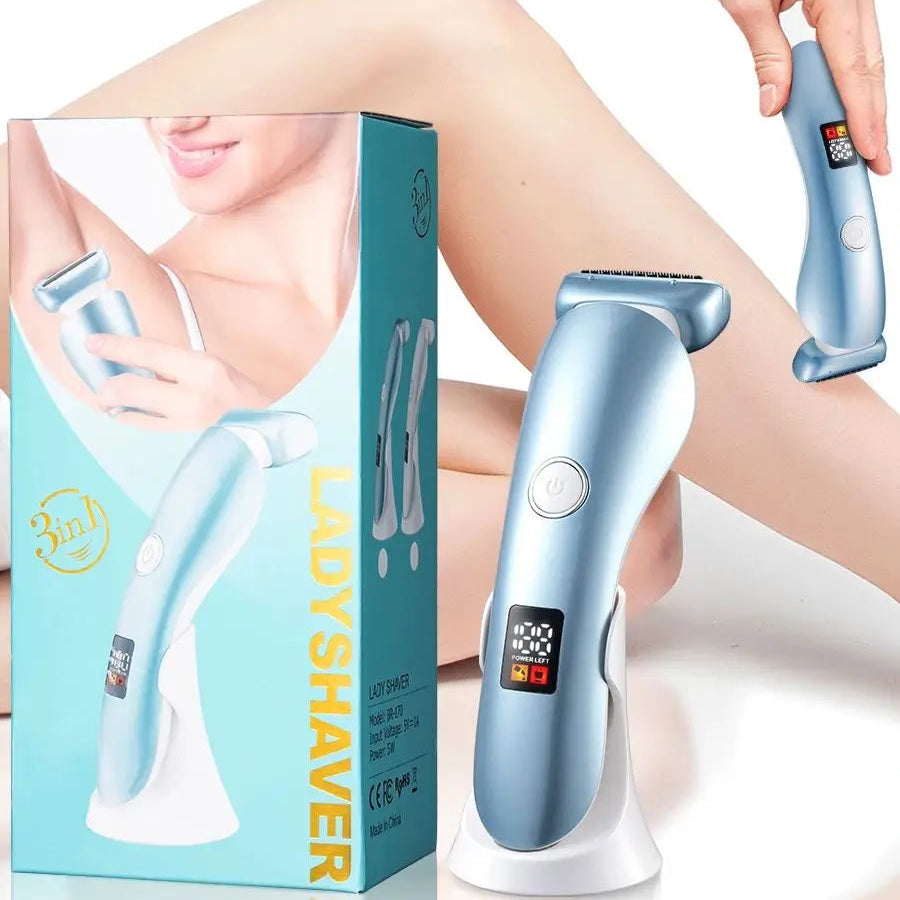 Kvinnors Elektriska Rakapparat 5-i-1 för Ansikte och Kropp 0