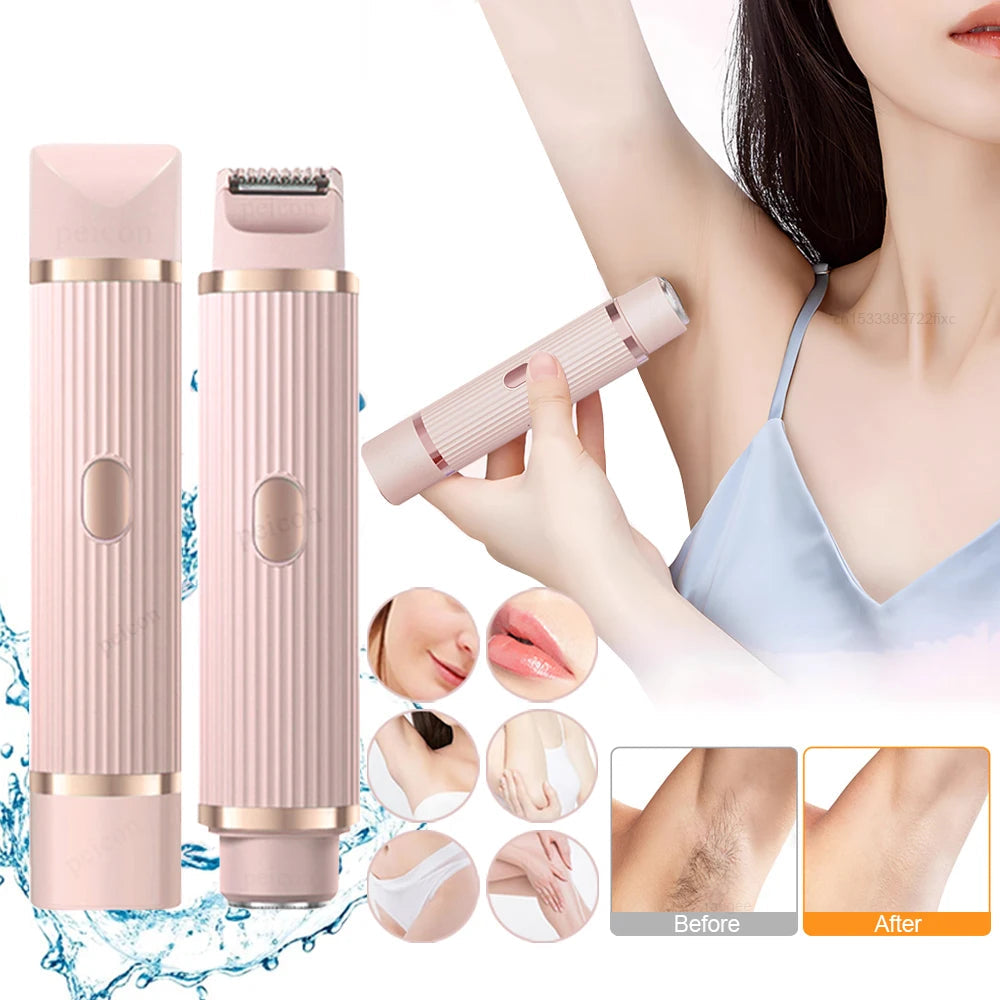 Kvinnors Elektriska Rakapparat för Ansikte och Kropp – Bästa Rakapparaten för Våt och Torr Användning 0
