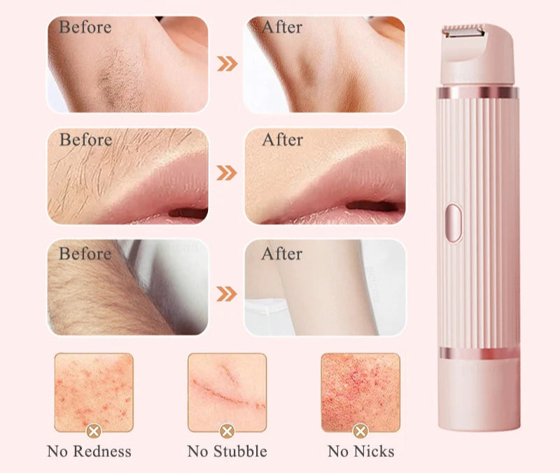 Kvinnors Elektriska Rakapparat för Ansikte och Kropp – Bästa Rakapparaten för Våt och Torr Användning 5