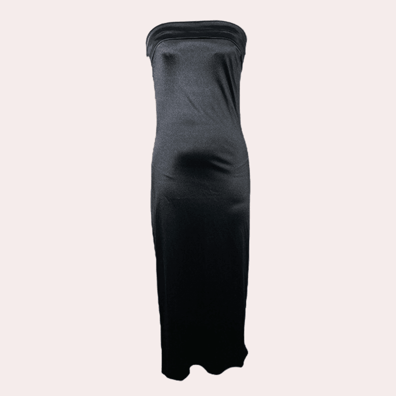 Kvinnors Flödande Klänning Satin Polyester 2