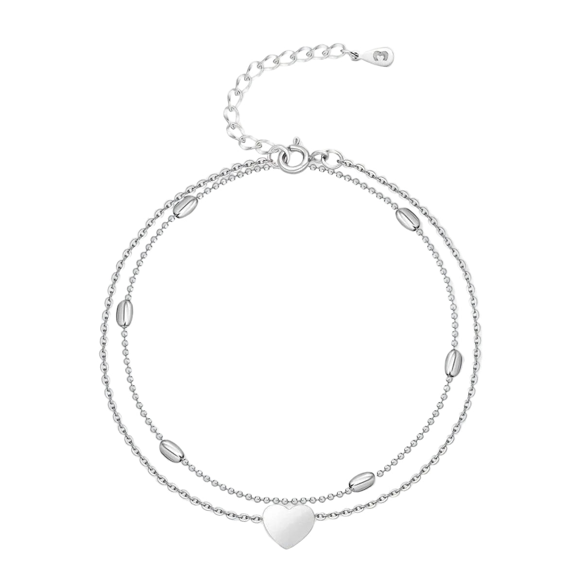 Kvinnors Fotlänk med Dubbla Kedjor 0