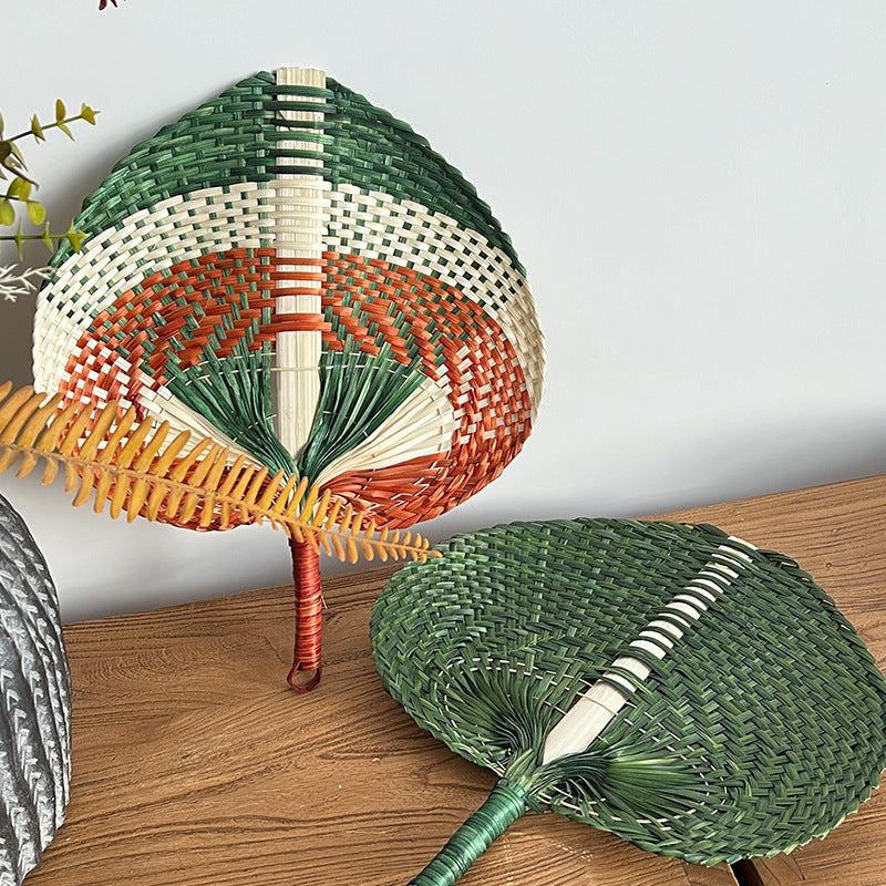 Kvinnors Handvävd Fläkt med Elegant Design 2